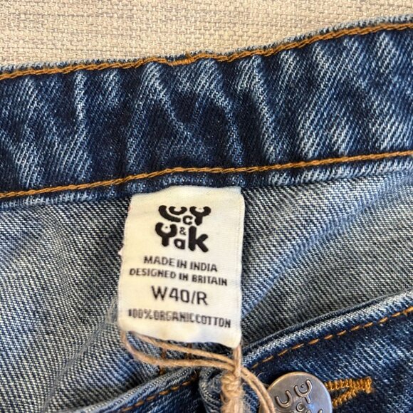 NWT Lucy & Yak Dana - Mom Denim Jeans in Mid Wash Blue - Picture 7 of 8